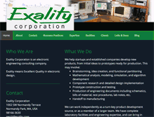 Tablet Screenshot of exality.com
